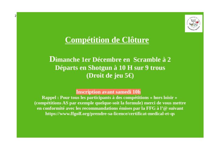 Compétition de Clôture